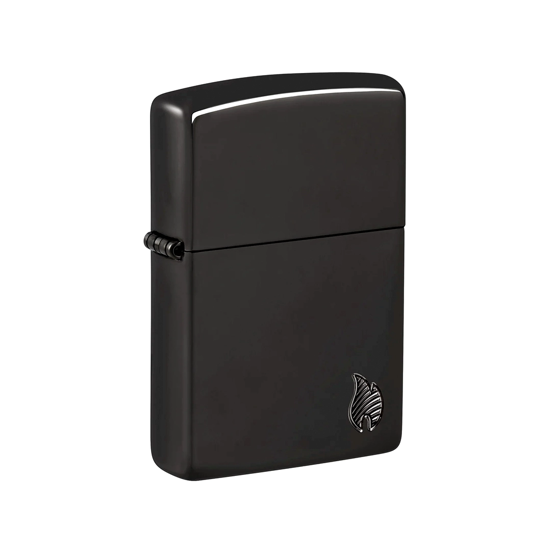 ZIPPO Armor High Polish Black Flame Design