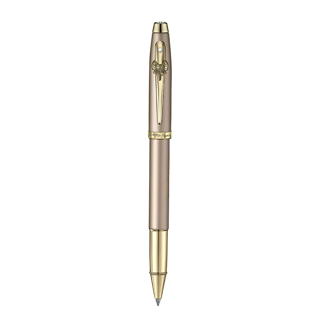 Sheaffer 100 Emily in Paris Champagne Gold Trims and Bow-Shaped Clip Emblem Rollerball