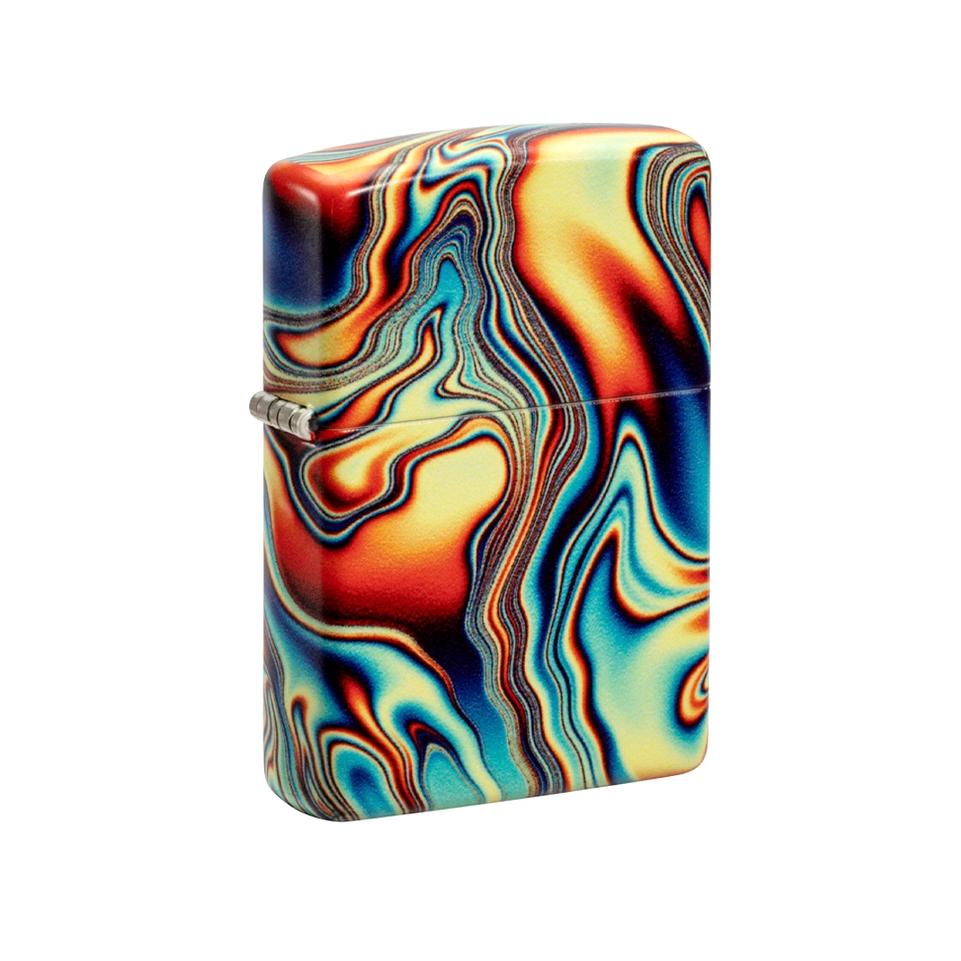 ZIPPO Premium Colourful Swirl Glow In The Dark